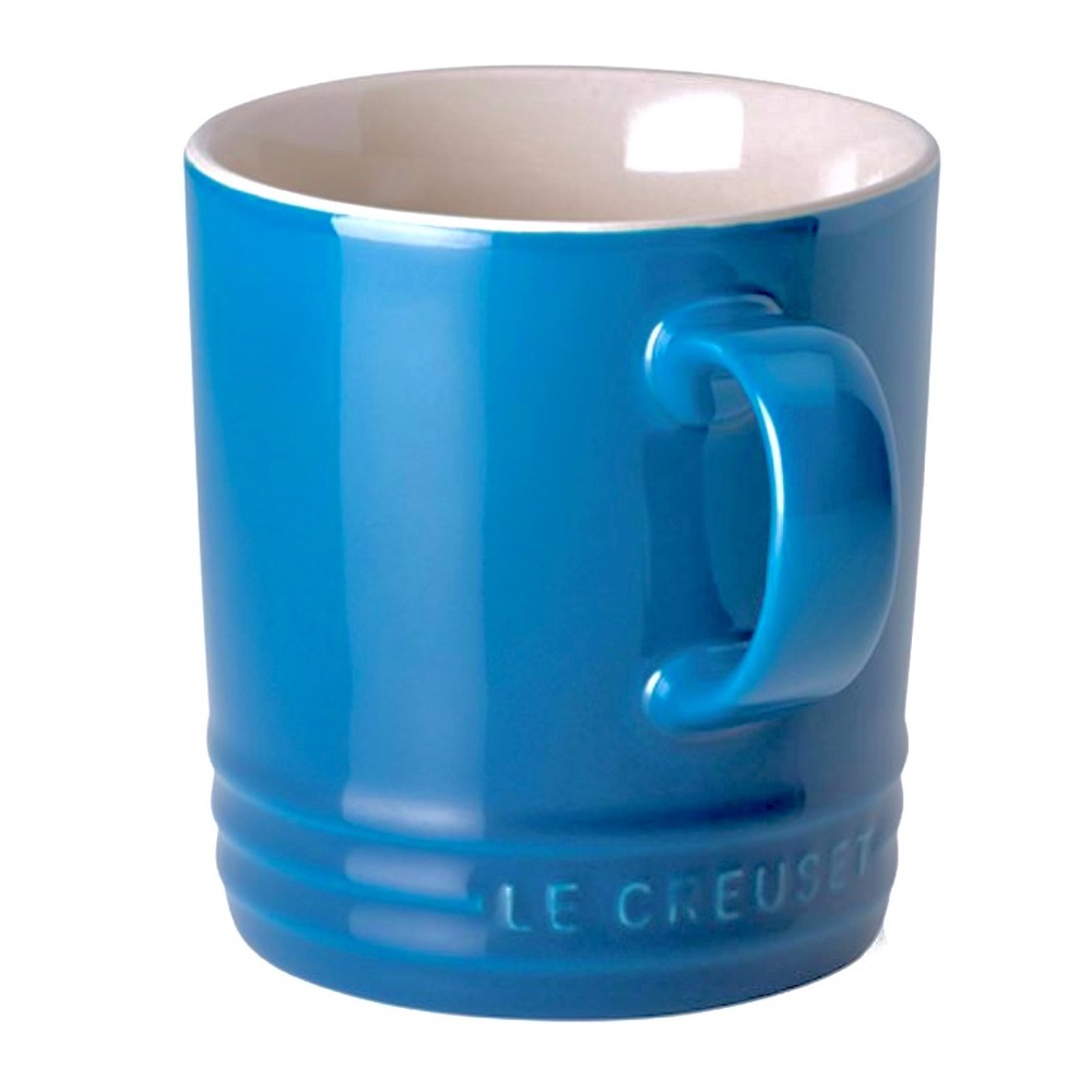 Le Crueset Stoneware blue coffee tea mug